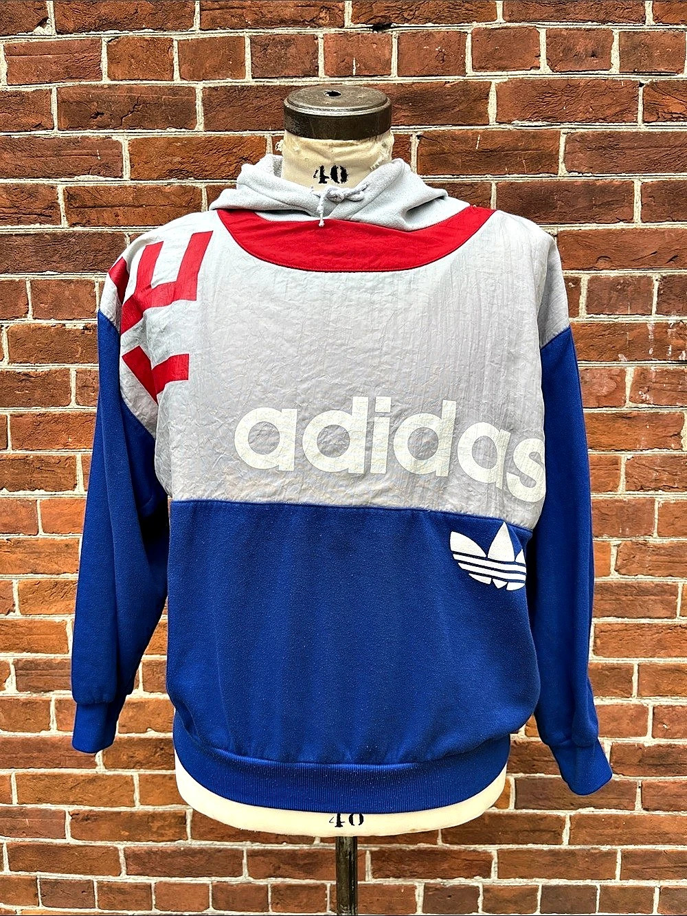 1994 World Cup Team Adidas Colourblock Hoodie Spell Out Trefoil